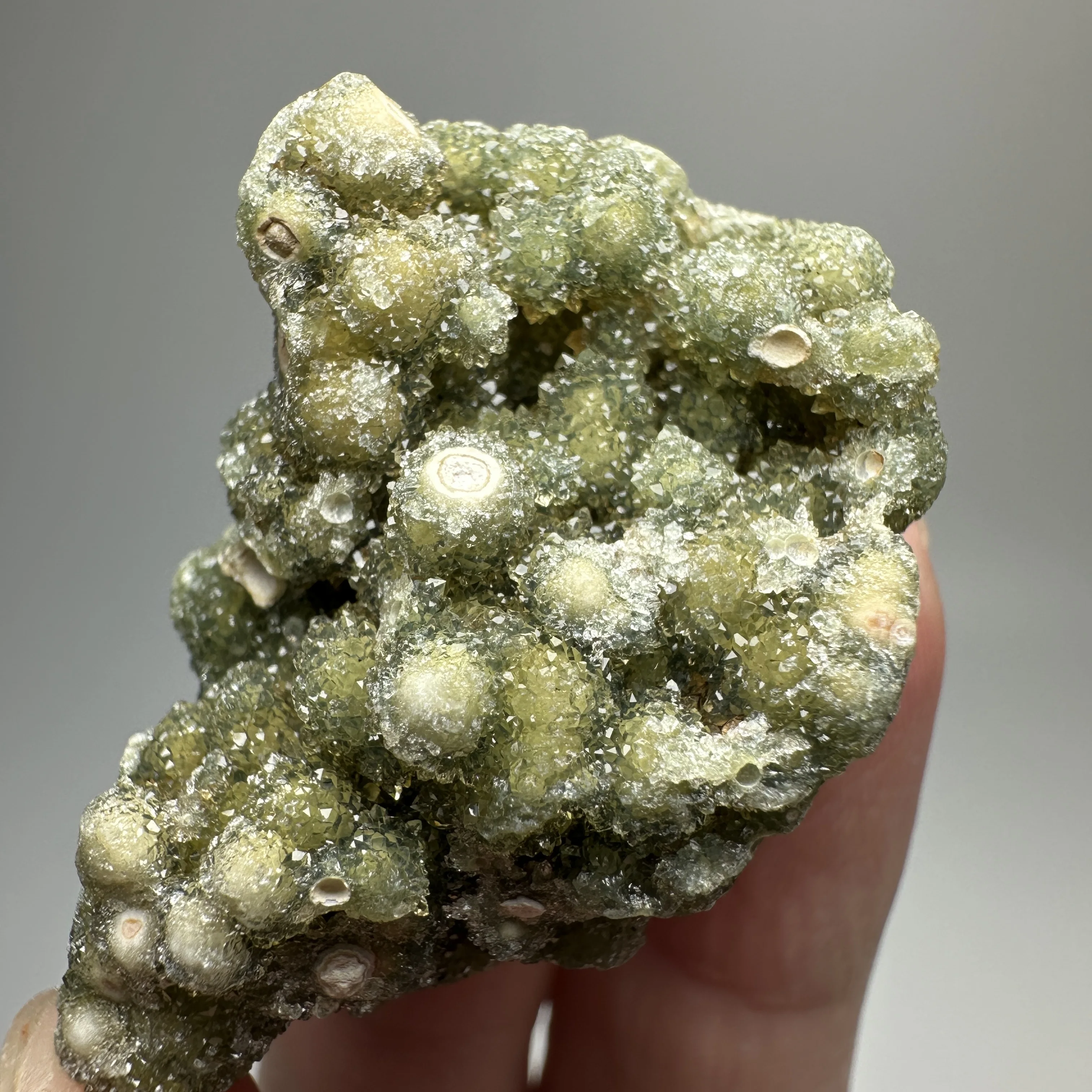 

Natural grape agate mineral specimen + healing quartz crystals and stones rock gemstone