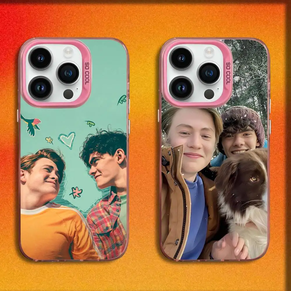 

TV H-Heartstopper Series Phone Case For iPhone 17,16,15,14,13,12,11,Pro,Max,Plus,E,SE4,Air,Mini Pink IMD Box