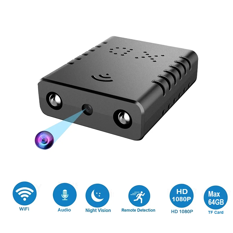 1080P HD Mini Camera Wifi Cam Built Home Security Small Camcorde IR Night Vision Motion Detection Video Recorder