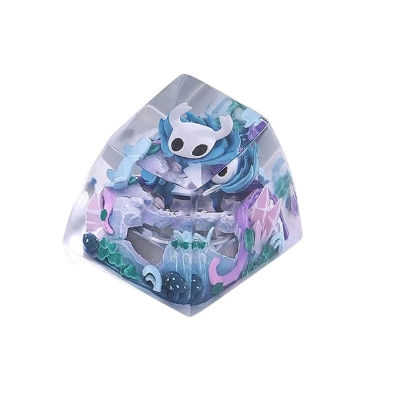 Hollow Knight Esc Keycap Смола 3D ручной работы Настраиваемый прозрачный механический аксессуар для клавиатуры Персонализированные колпачки для игровых клавиш