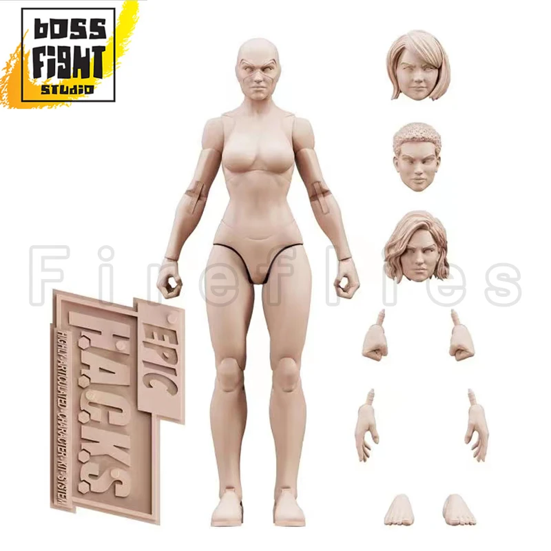 ฟิกเกอร์แอคชั่น 1/12 ขนาด 6 นิ้ว บอสไฟท์ สตูดิโอ ตัวละครแฟนตาซี แบบเปล่า ชาย/หญิง ของสะสมอนิเมะ โมเดลของเล่น