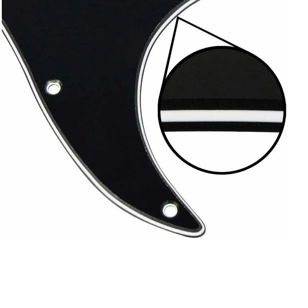 1pcs Electric Guitar Pickguard 3 Ply 11 Holes SSS for FD ST Style Guitar Parts with Screw