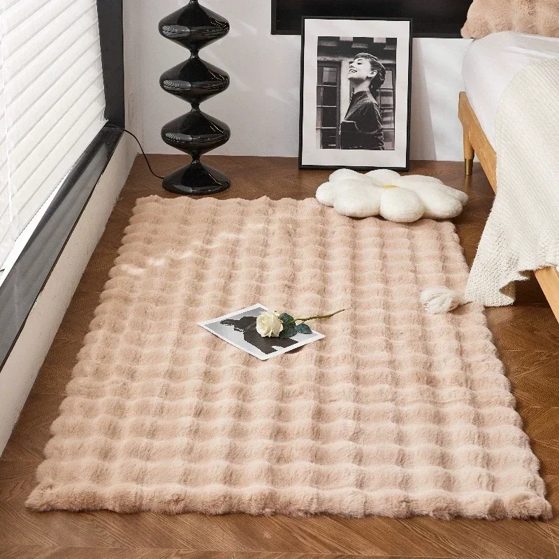 

Non-slip Rug - Soft and Fluffy Shaggy Rug for Bedroom and Living Room