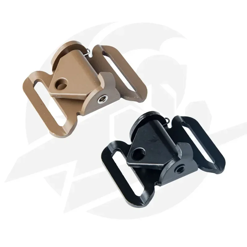 Outdoor Tactical Sling Belt Quick Release Cam Buckle Rifle Sling Buckle Spring Loaded Slide Buckle for 25MM Webbing Webbing