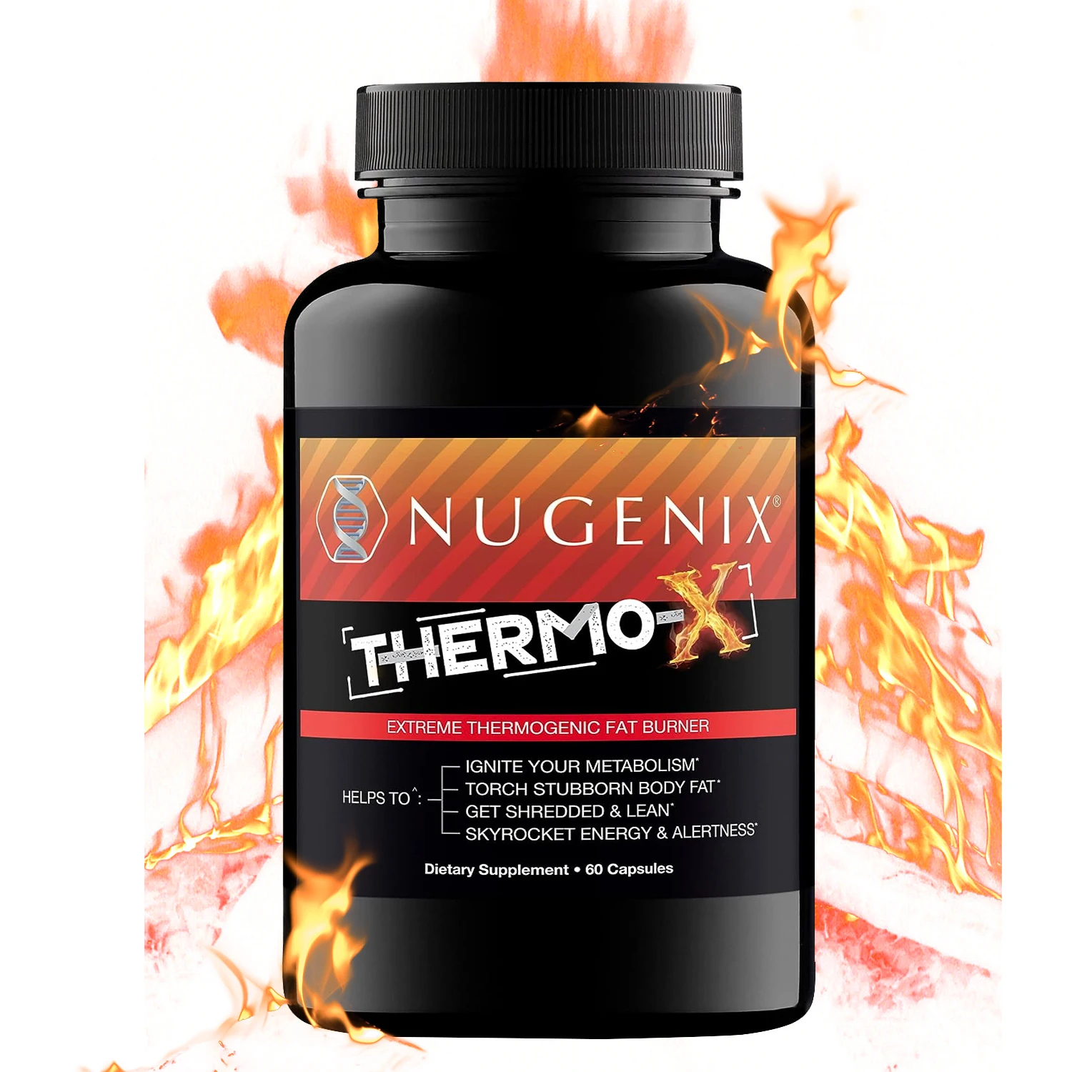 

THERMO-X - Men's Thermo Fat Burner, Weight Management, Metabolic Accelerator, Caffeine - 60 Capsules