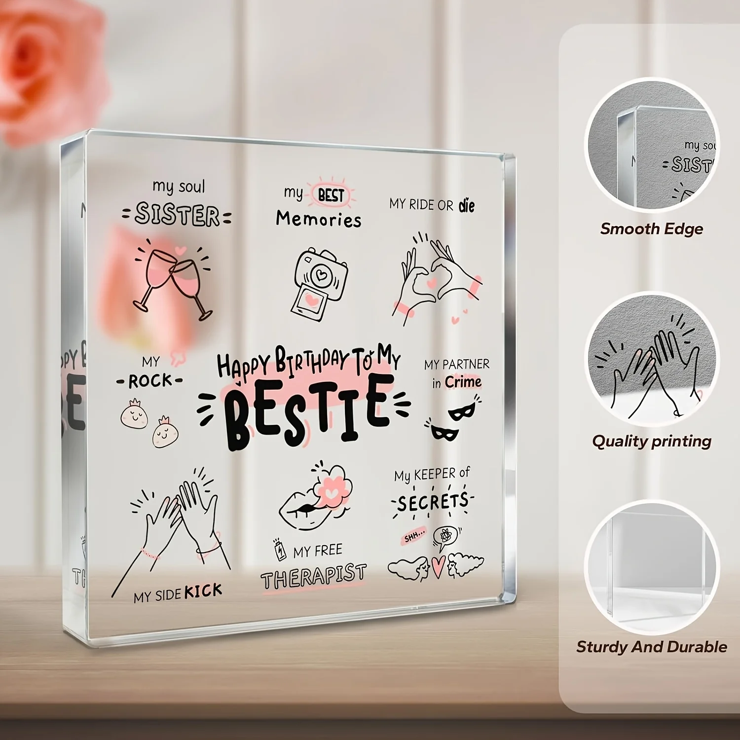 هدايا Bestie للنساء، هدايا الأصدقاء، هدايا أفضل الأصدقاء للنساء، هدايا الصداقة للنساء، هدايا عيد الميلاد لأخت Bff Soul #4