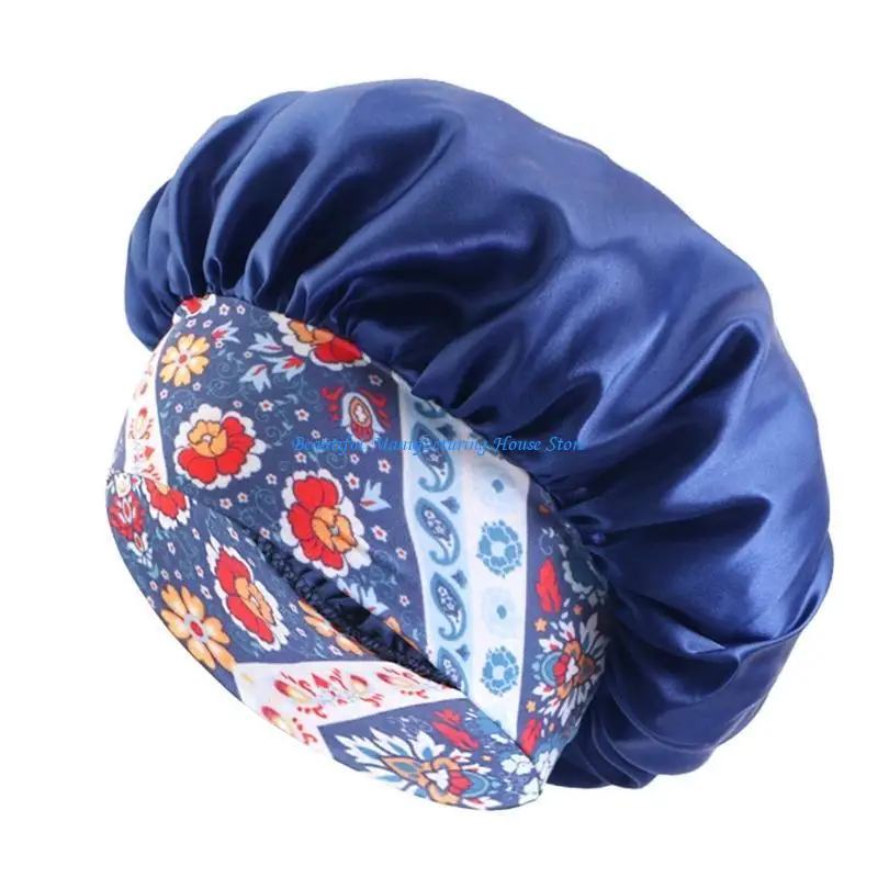 E56A Comfortable Sleep Hat Long Hair Care Fashionable Bonnet Protective Hair Bonnet for Women Long and Thick Hair Care
