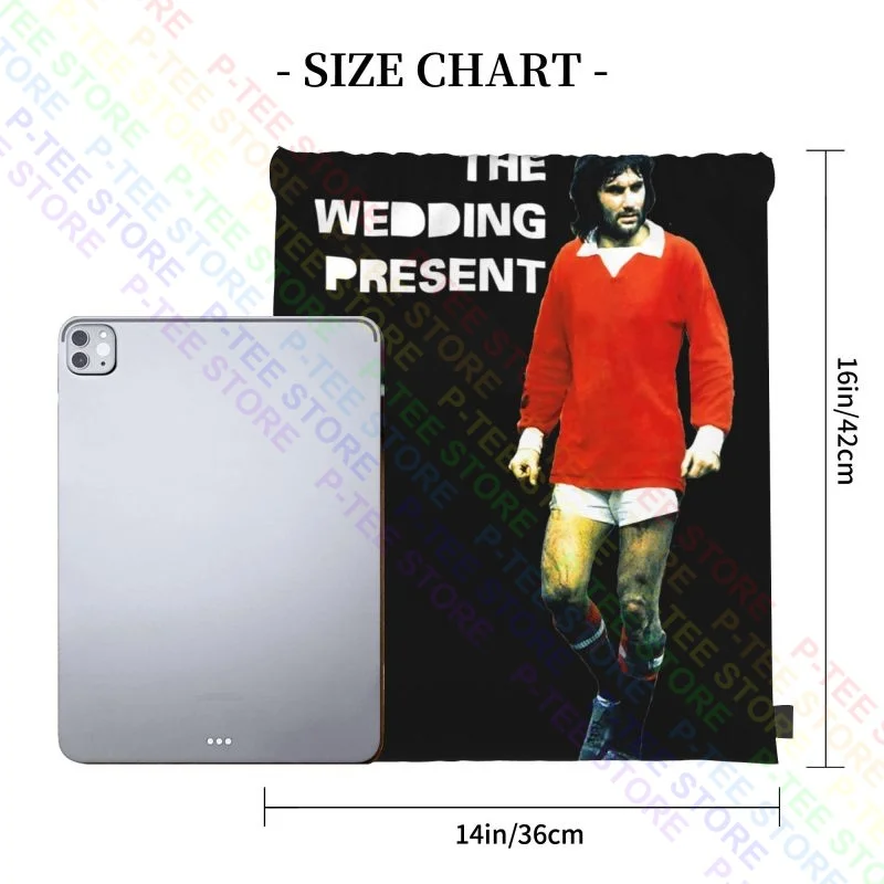 The Wedding Present George Best Band Stone Roses Smiths Tour Drawstring Bags Gym Bag Portable Lightweight