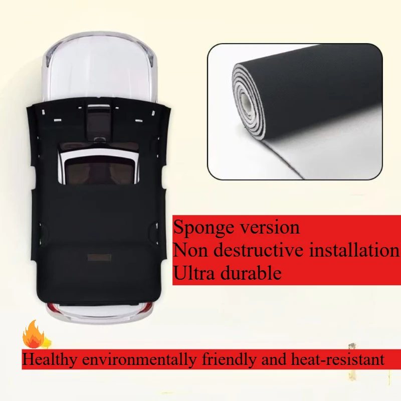 

Car Sky Ceiling Liner Fabrics Headliner Faded Repair Material Roof Fabric Foam Backed for Cars Trim Upholstery RV Renovations