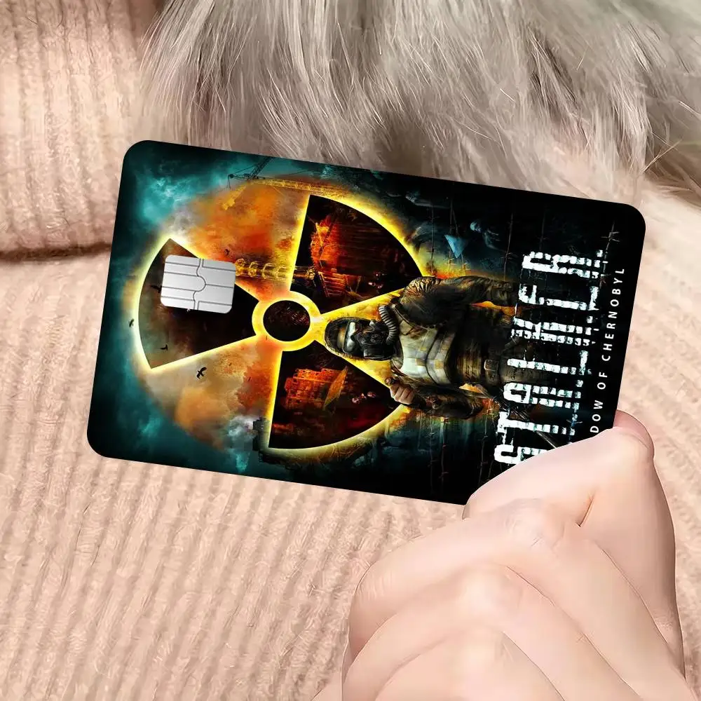 Horror Game S-Stalker Anmie Sticker Film Skin Cover For Credit Card Debit Bank Card Front