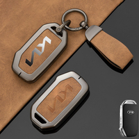 Leather Car Key Case Cover Shell Holder For Kia Sportage 2023 2024 Ray Sorento Soul Telluride Cerato 2020 K5 K8 2022 Accessories