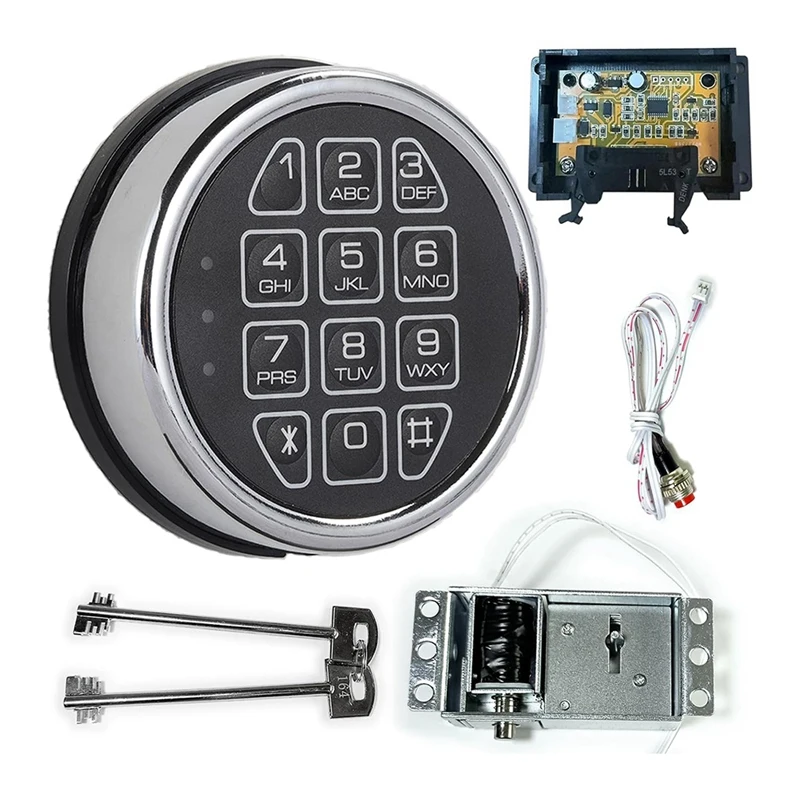 

Lock Replacement Chrome Digital Keypad Electronic Lock