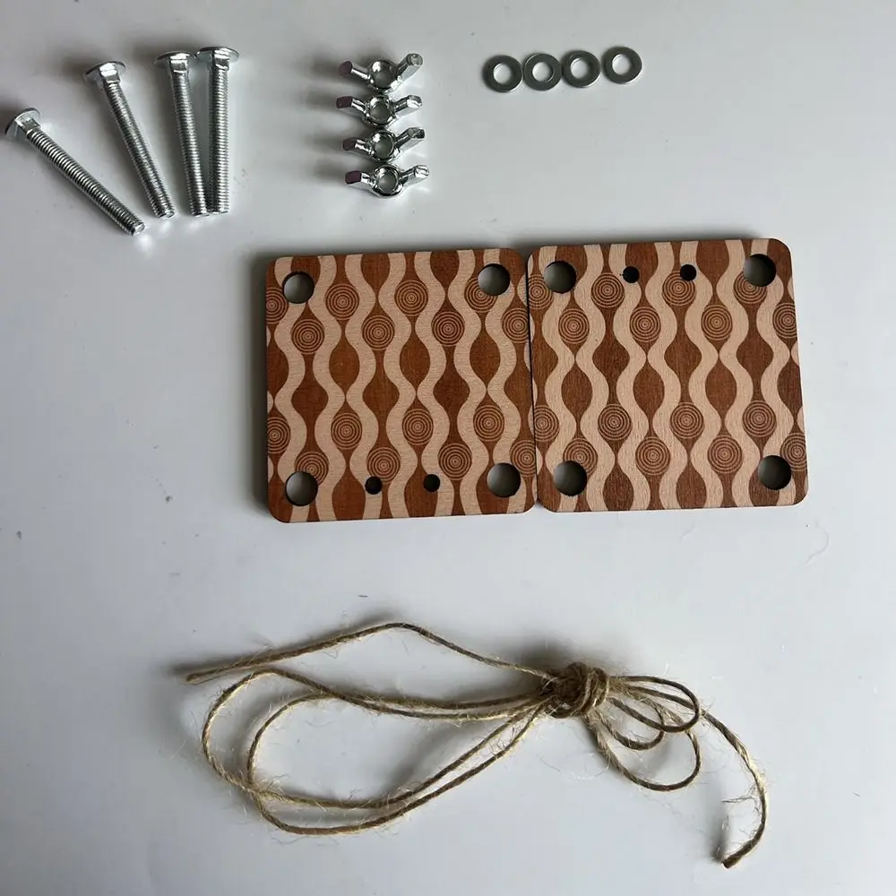 Practical Wooden Pocket Flower Press Creative DIY Plant Specimen Press Portable Keychain Press Flower Tool Plant Lover Gift