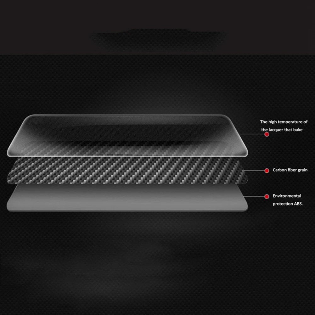 

6X защитные чехлы для подлокотника из углеродного волокна, центральный подлокотник автомобиля, декоративная модификация для Honda Civic 10th 2016-2019