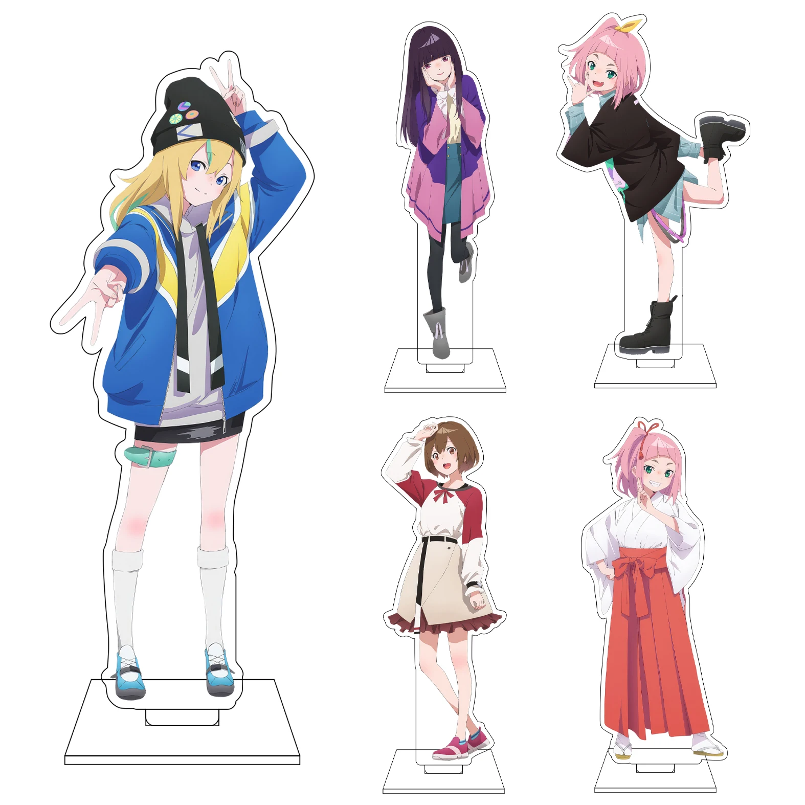 

16CM Anime Jellyfish Can't Swim in the Night Cosplay Acrylic Figure Stand Himatsuki Mahiru ‌Yamanouchi Kanon ‌Ornaments Gifts