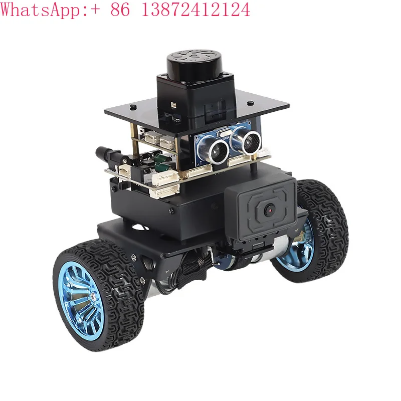 AI Vision MicroROS Self Balancing Robot Car APP Control with TOF LiDAR and  IMU Sensor Support ROS2 Humble