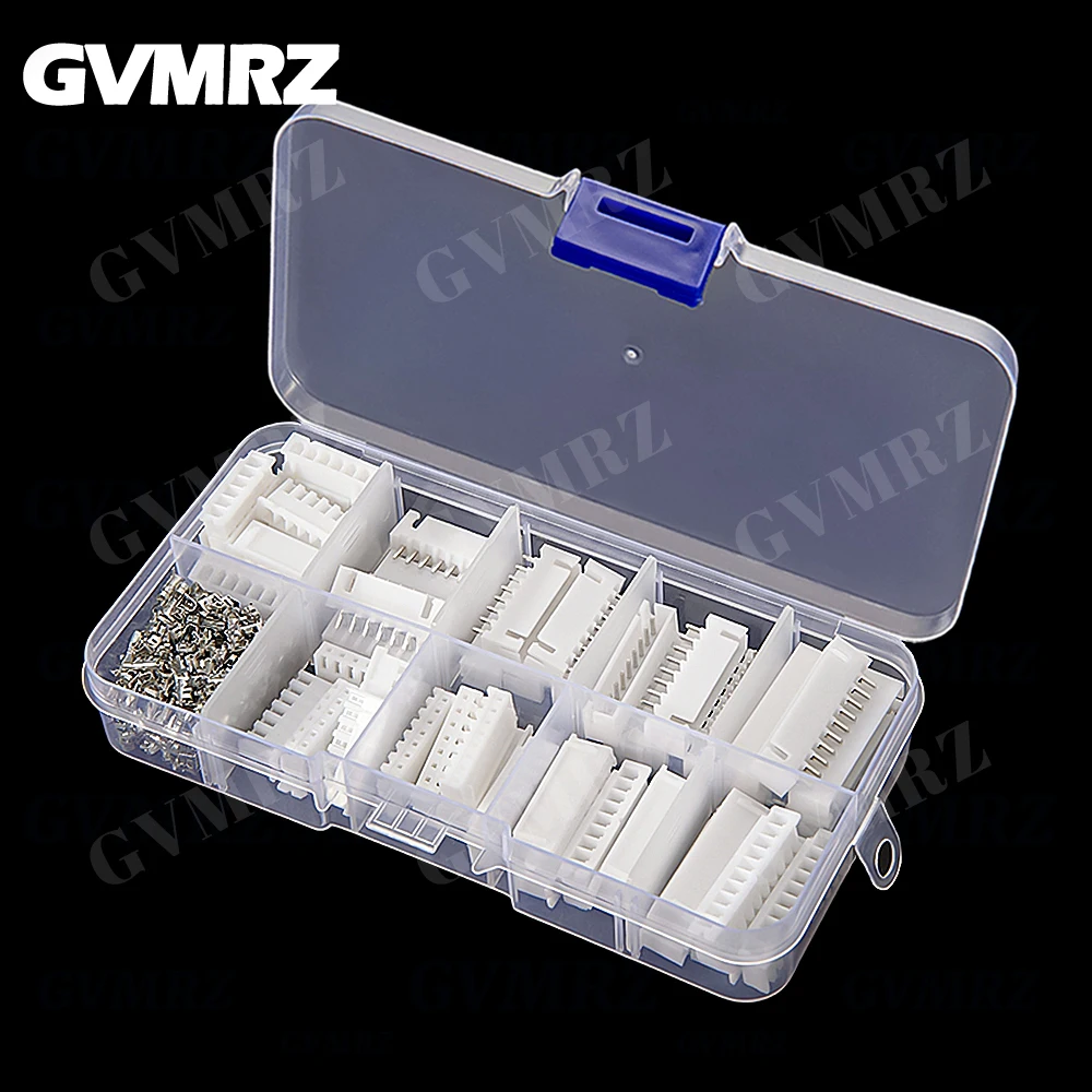 260 قطعة XH2.54 6/7/8/9/10 دبوس محطات البلاستيك قذيفة ذكر أنثى التوصيل المقبس سلك موصل XH 2.54 6P 7P 8P 9P 10P كيت #4