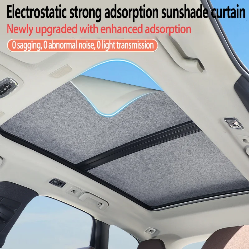 Car Panoramic Sunroof Insulation Roof Visor For Mercedes-Benz GLA X156 2014~2019 Sun Protection Adsorption Sky Sunshade Anti-UV