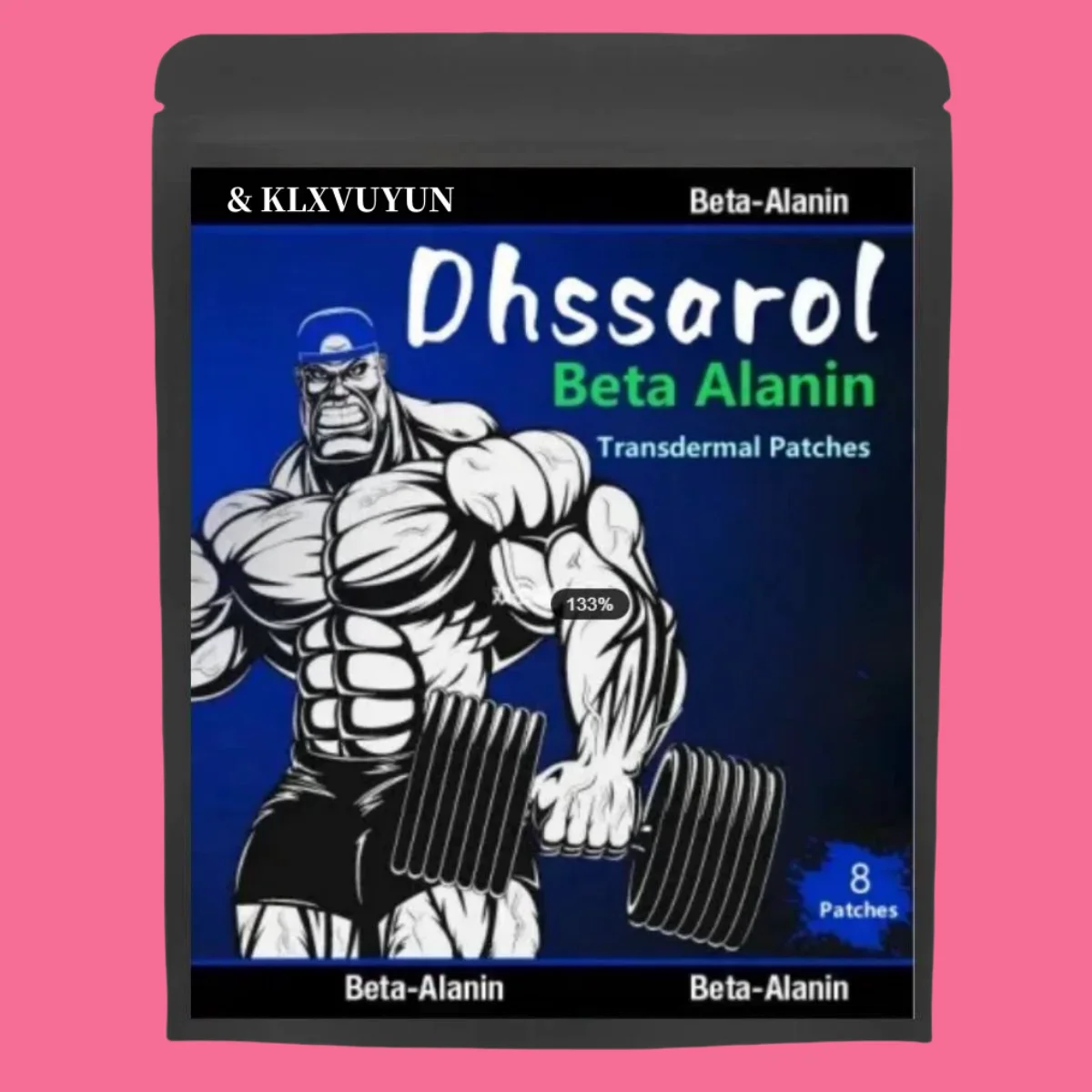 Dhssarol 8 Pre Workout Booster Muskelaufbau extrem mit Beta-Alanin. Transdermale Pflaster 8 Wochen Versorgung.