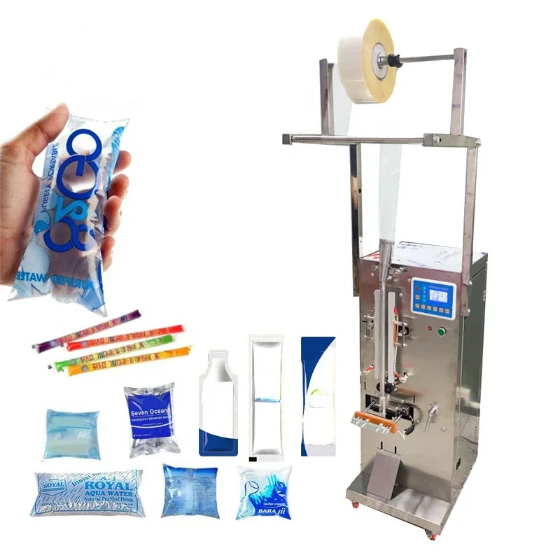 Automatic water RO filtration system, small bag packaging machine, complete set of liquid mineral drinking water production line