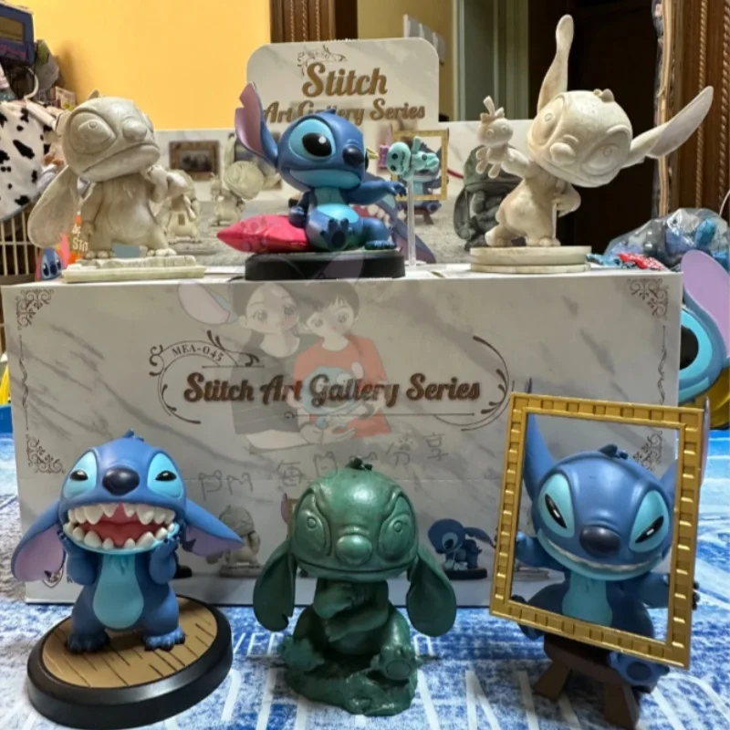 Disney Stitch Blind Box Beast Kingdom Stitch Art Museum Series Handmade Toys Birthday Gifts Trendy Desktop Decorations Wow