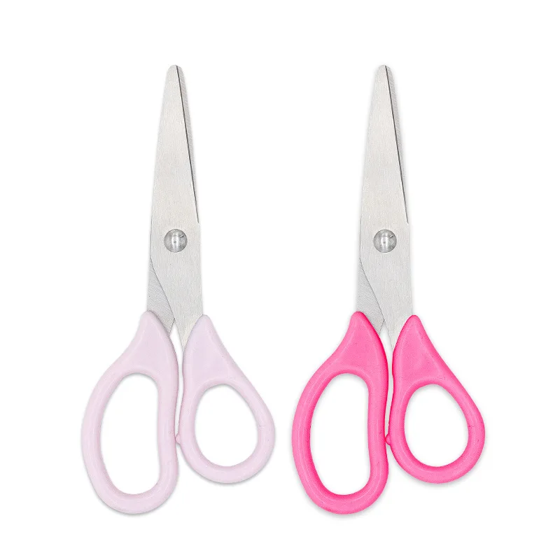 Children DIY Handmade Cuter Stainless Steel Round Head Blade Paper Cutting Tools Student Safety Household Scissor For Child
