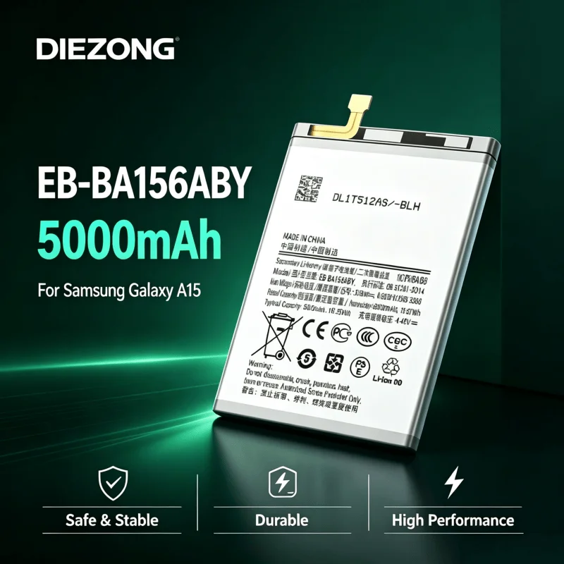2026 Years NewEB-BA156ABY Applicable To Samsung A15 Long Battery Life New Mobile Phone Battery 5000mah Large Capacity