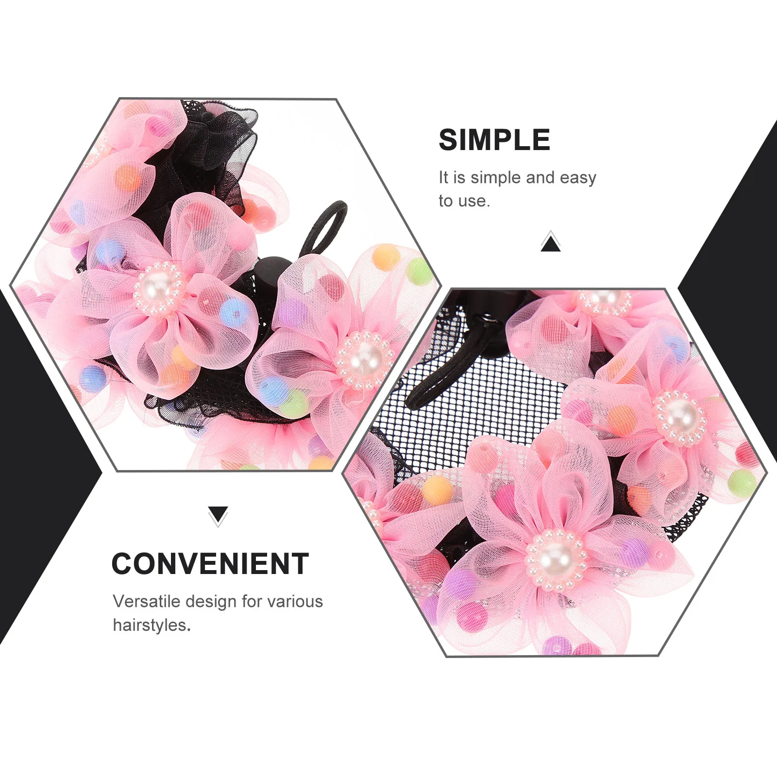 

1pcs Cover Women Nets For Buns Ballet Hairnet Elastic Net For Dance Bun Hair Women Hair Net Accessories