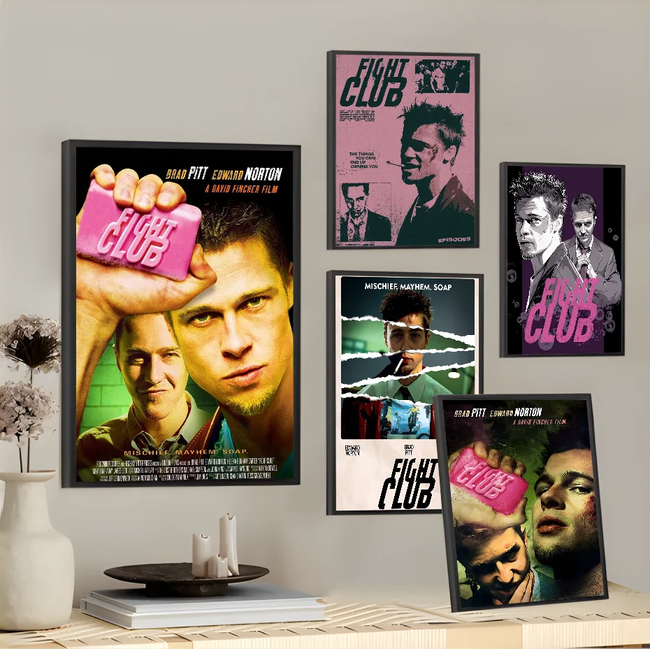 Classic Movie F-Fight C-Club Character Collections Art Poster Home living room Wall Room Bed bedroom home decoration