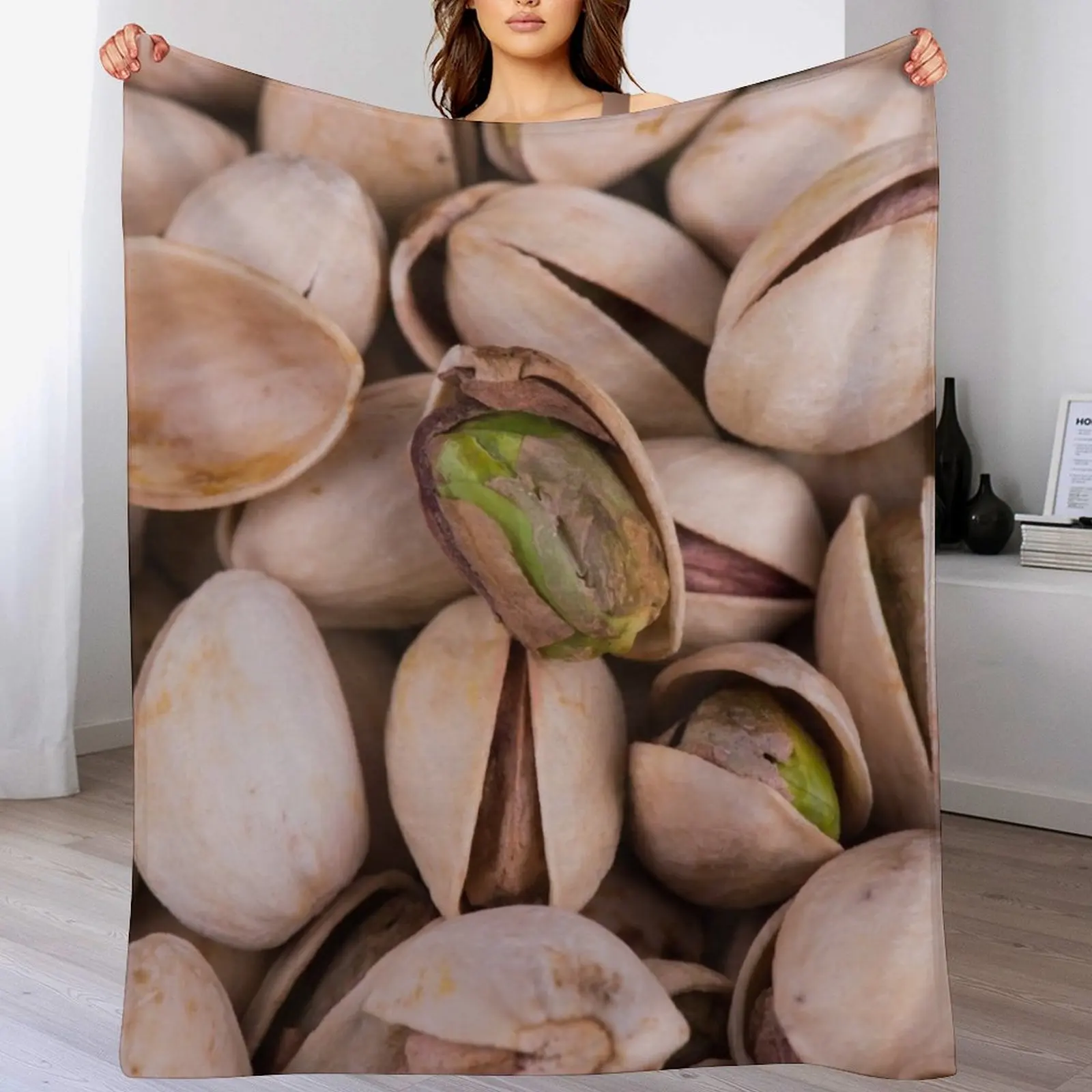 

Cracked Open Pistachio Throw Blanket Extra Large Throw Luxury Designer Heavy Luxury Throw Blankets