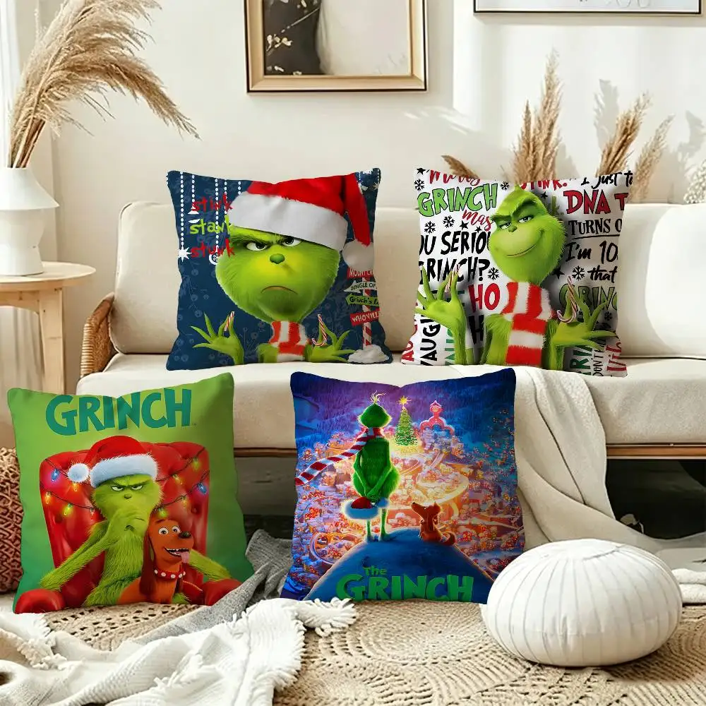 Cartoon THE G-GRINCHS Pillowcase toon Gift Cushion Cover Bedroom Home Sofa Chair Seat Decor pillow case