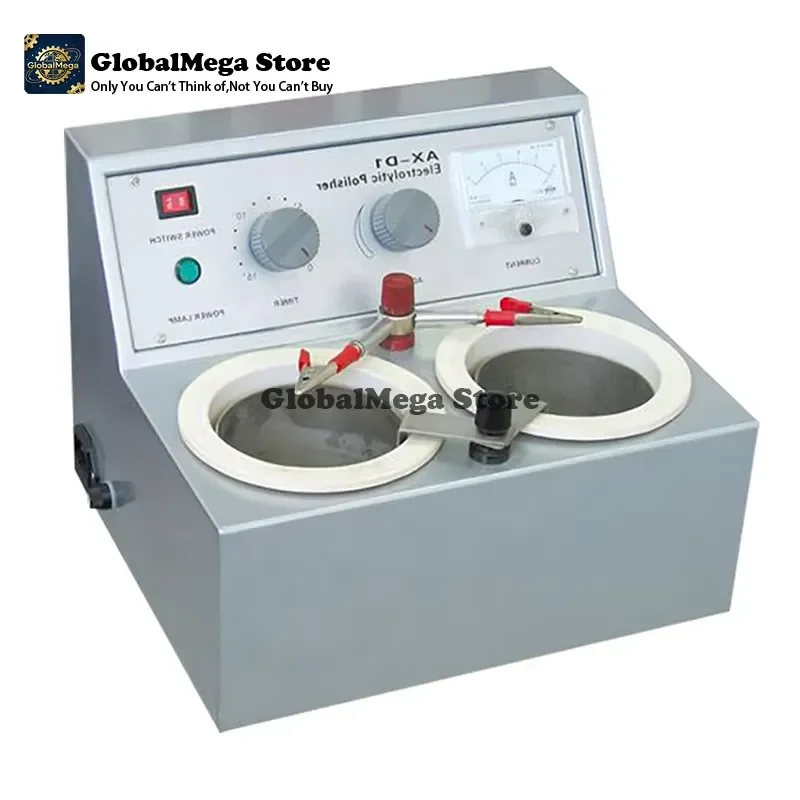 2026 Latest Electrolytic Polishing Machine AX-D1 for Lab Equipment Plaster Model Making Dual Water Bath Polisher Lab