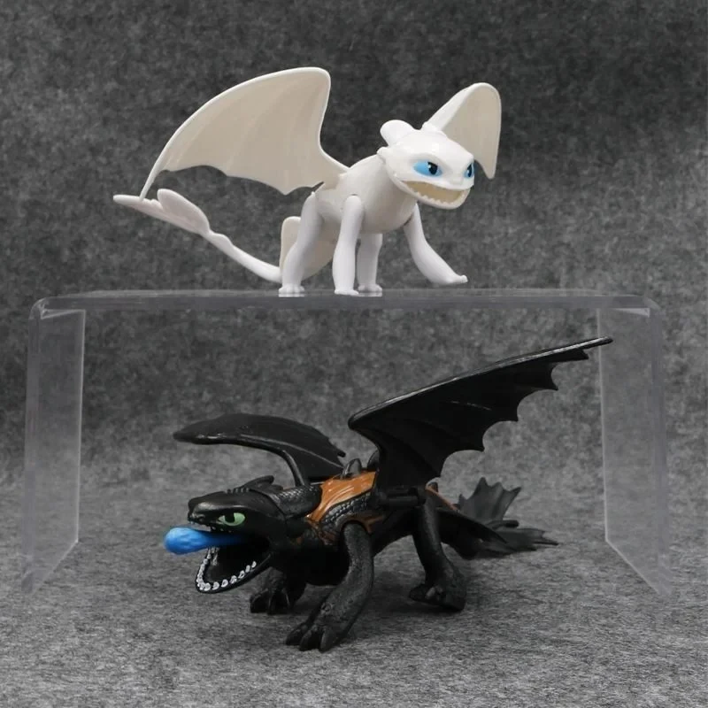 Hot Toothless Light Fury Action Figure Cartoon How To Train Your Dragon Anime Figure Desktop Toys Birthday Gifts Christmas Gifts