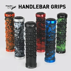 Propalm Mountain Bike Handlebar Grips Anti-Skid Comfortable Handle bar Covers Rubber Covers with Aluminum Double Lock Rings