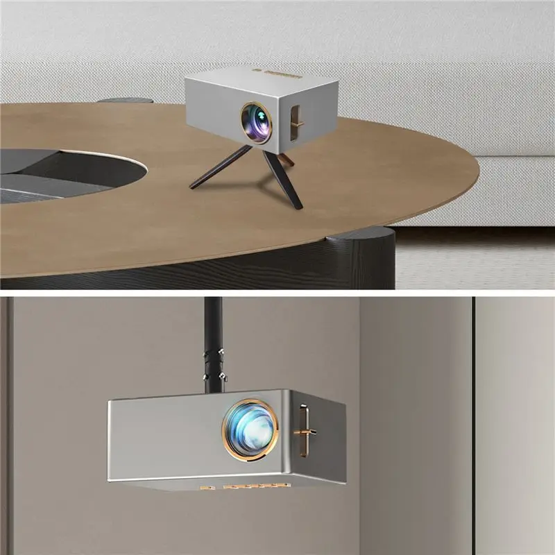 جهاز عرض LED صغير بدقة 800X480P يدعم الصوت عالي الدقة فيديو متعاطي المخدرات لجهاز عرض فيلم المسرح المنزلي-قابس الاتحاد الأوروبي #2