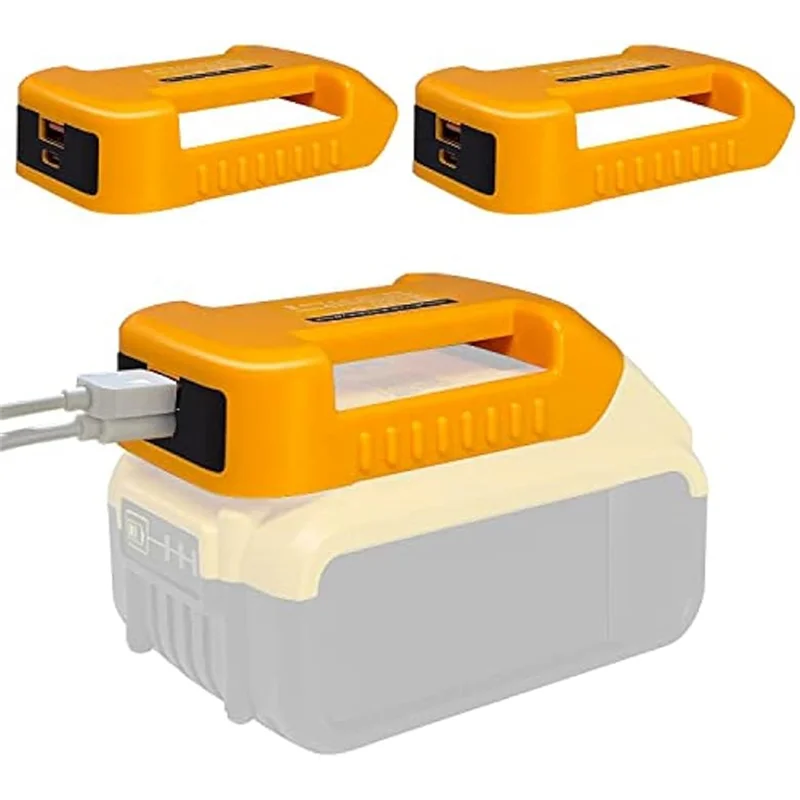 AB47-2Pack USB مهايئ شاحن لبطارية 20 فولت مع شحن سريع محول عجلة الطاقة شاحن USB (محول فقط) متين