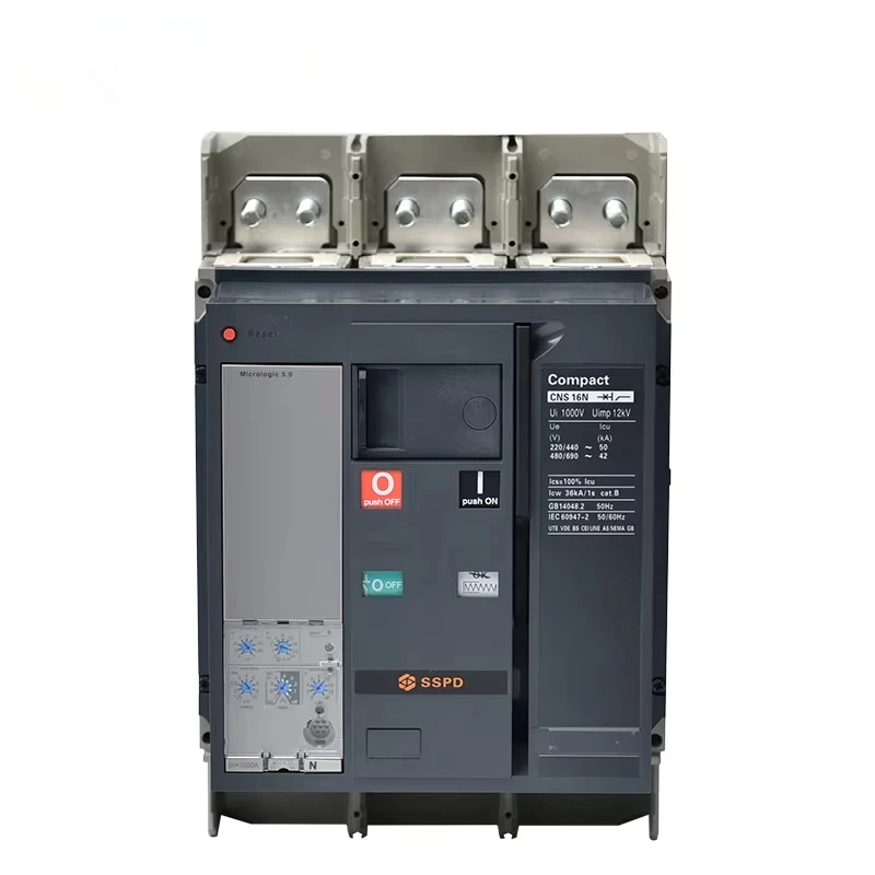 

New Type Moulded Case Circuit Breaker Of NS 16N 3P Mic2.0 With Motor Mechanism Fixed Electrically Operated 1600A