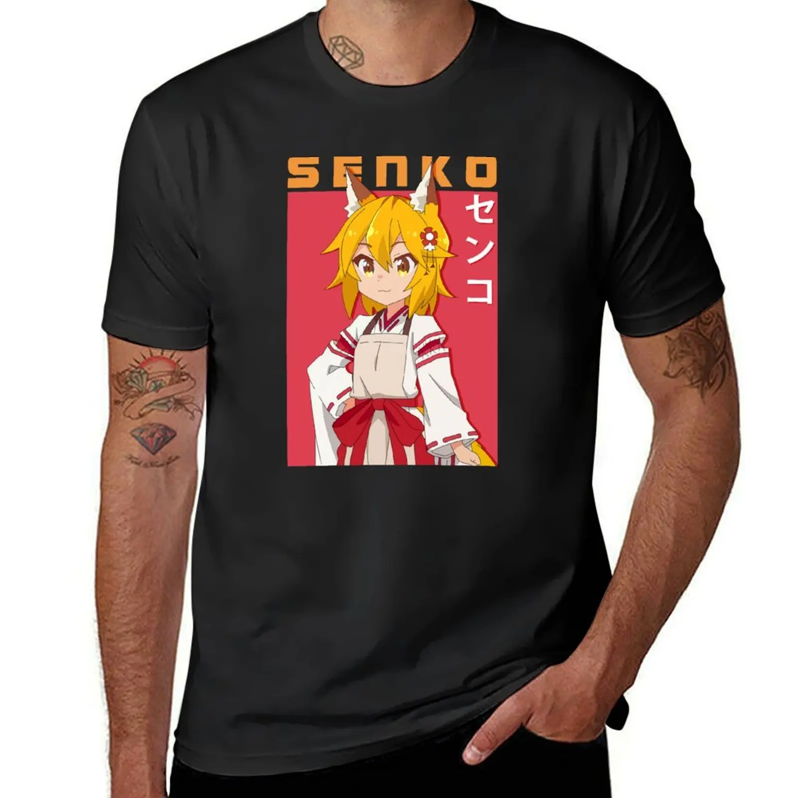 Senko san T-Shirt customs design your own Aesthetic clothing sports fans plus size tops Men's t-shirt