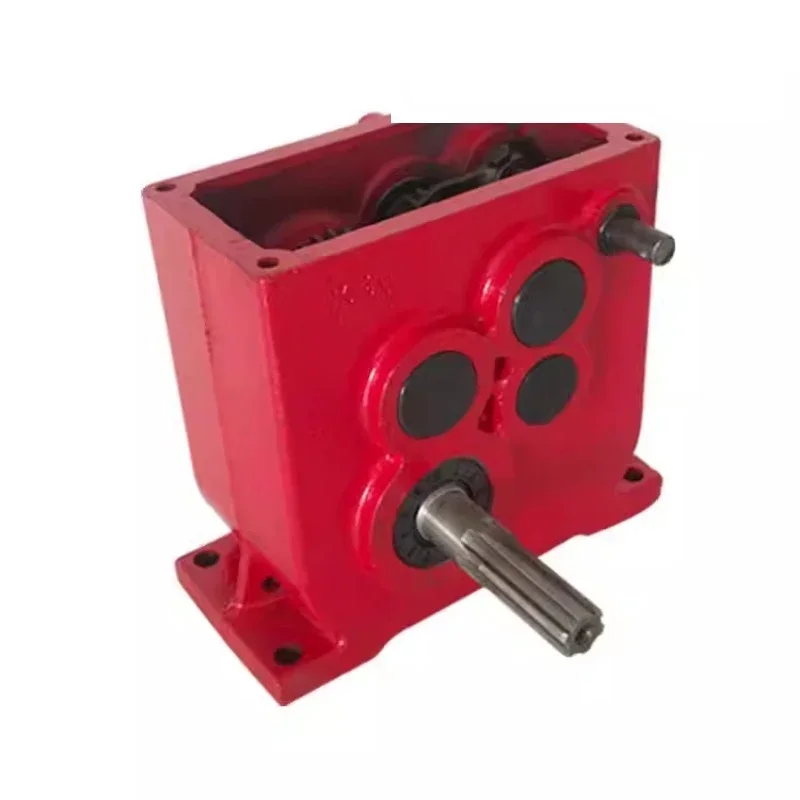 Mechanical lawn mower gearbox, two in one out cast iron gearbox