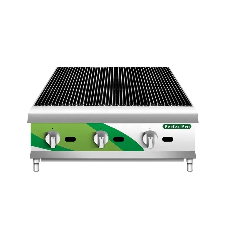 Grills Heavy  Wholesale Price Restaurant Equipment Stainless Steel Gs Lava Rock Grill