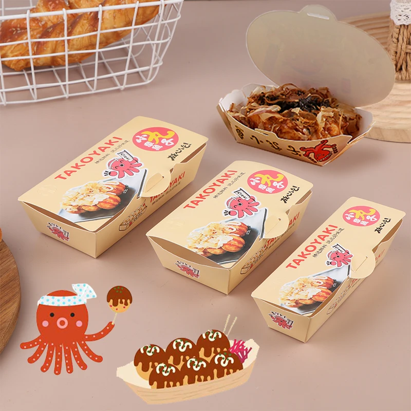 【F】50pcs Octopus Ball Packagin - огляд і ціна Food Packed Snacks