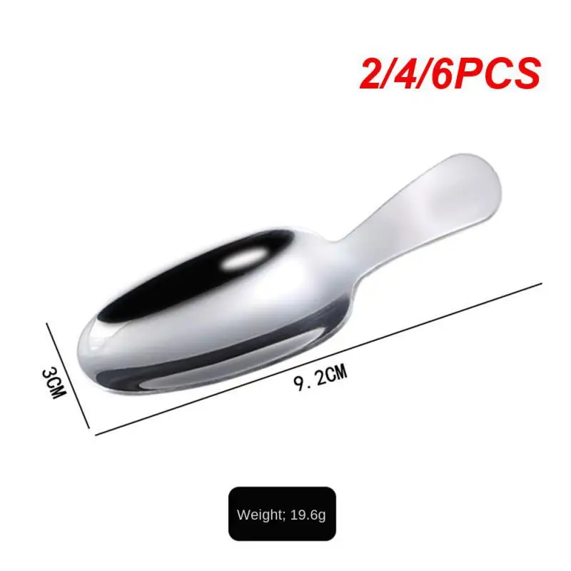 

2/4/6PCS Stainless Steel Spoon Durable Coffee Spoon Kitchen Spice Spice Spoon Kitchen Tools Fashion