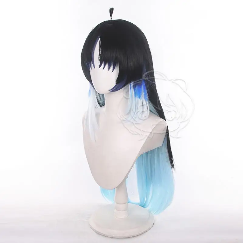 Anime Wuthering Waves Yangyang Cosplay Perücken Kostüme Kopfbedeckung 80cm Lange Simulierte Kopfhaut Dicke Gemischte Voluminöse Langhaar-Perücken – Detail 6