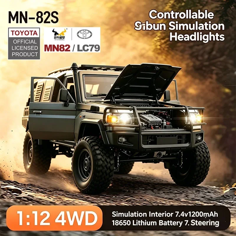 

Top MN82S (LC79) 1/12 4WD RC Pickup Truck Remote Control Off-Road Climbing Shortie Full Scale Toy Car for Kids Christmas Gifts