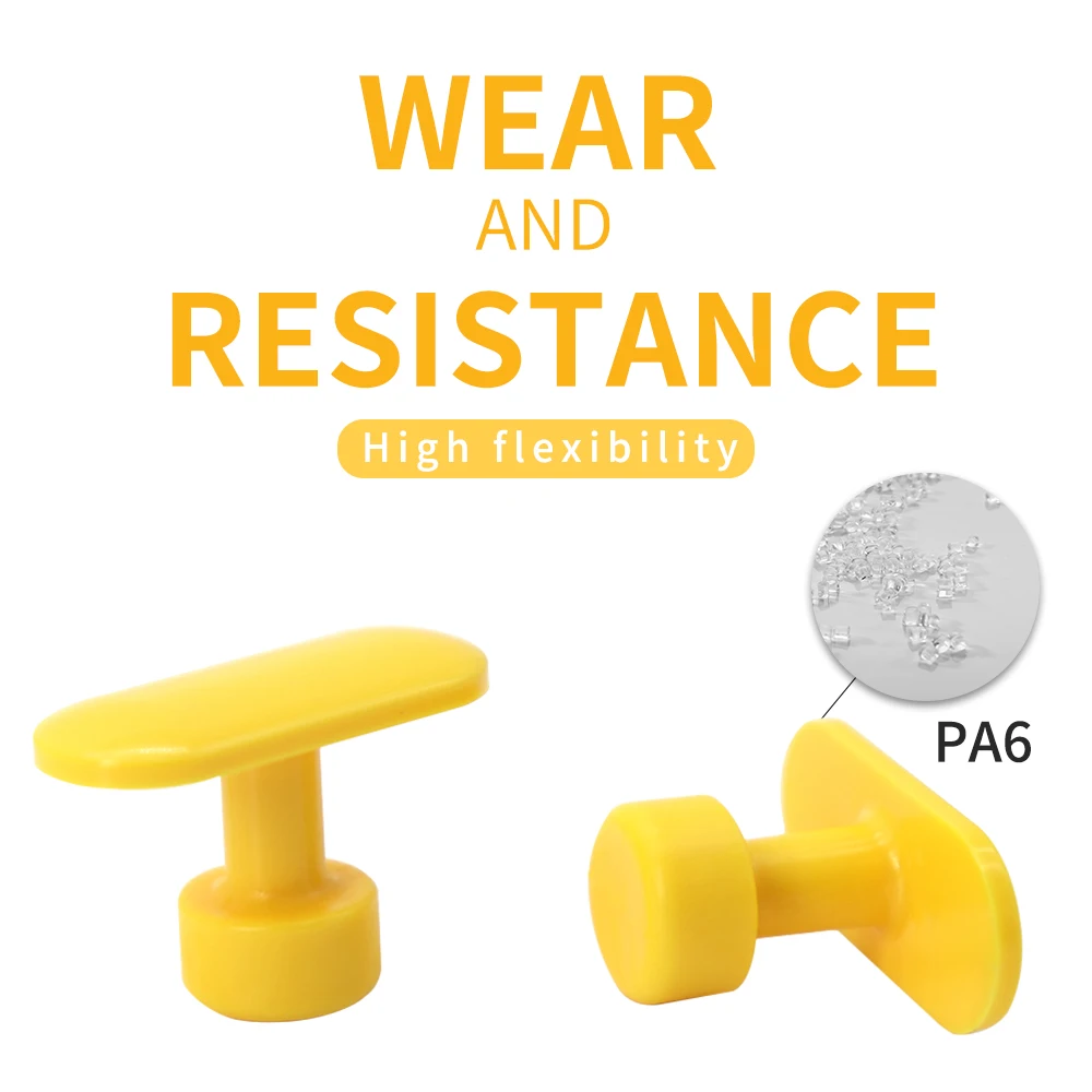 AI PDR 10PCS body dent repair, yellow pull-out gasket, arc-shaped paint free dent repair