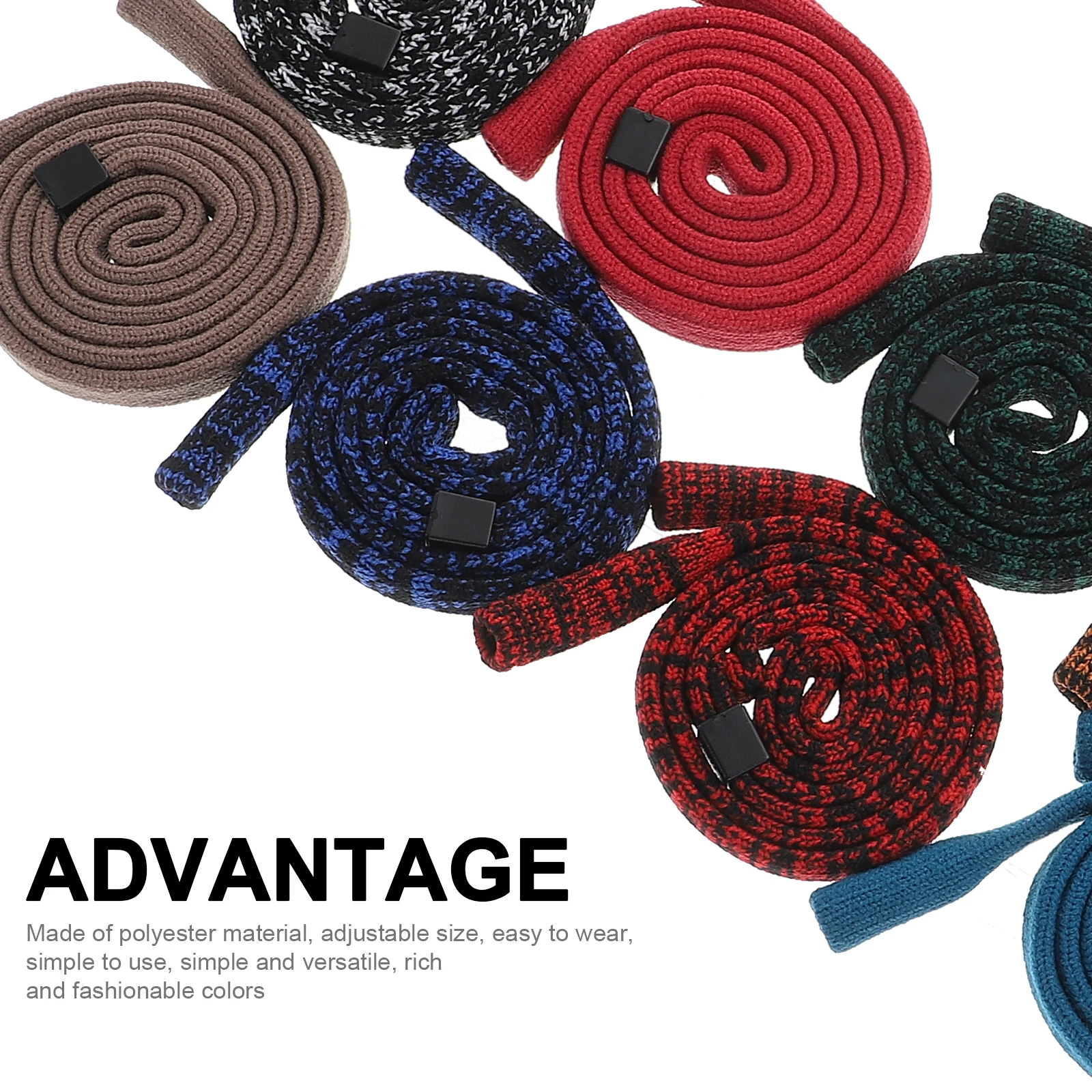 

10pcs Glasses Rope Reusable Eyeglass Lanyard Sturdy Durable Sports Holder Cord Spectacle Fixing Straps Nylon PP Elastic Fiber
