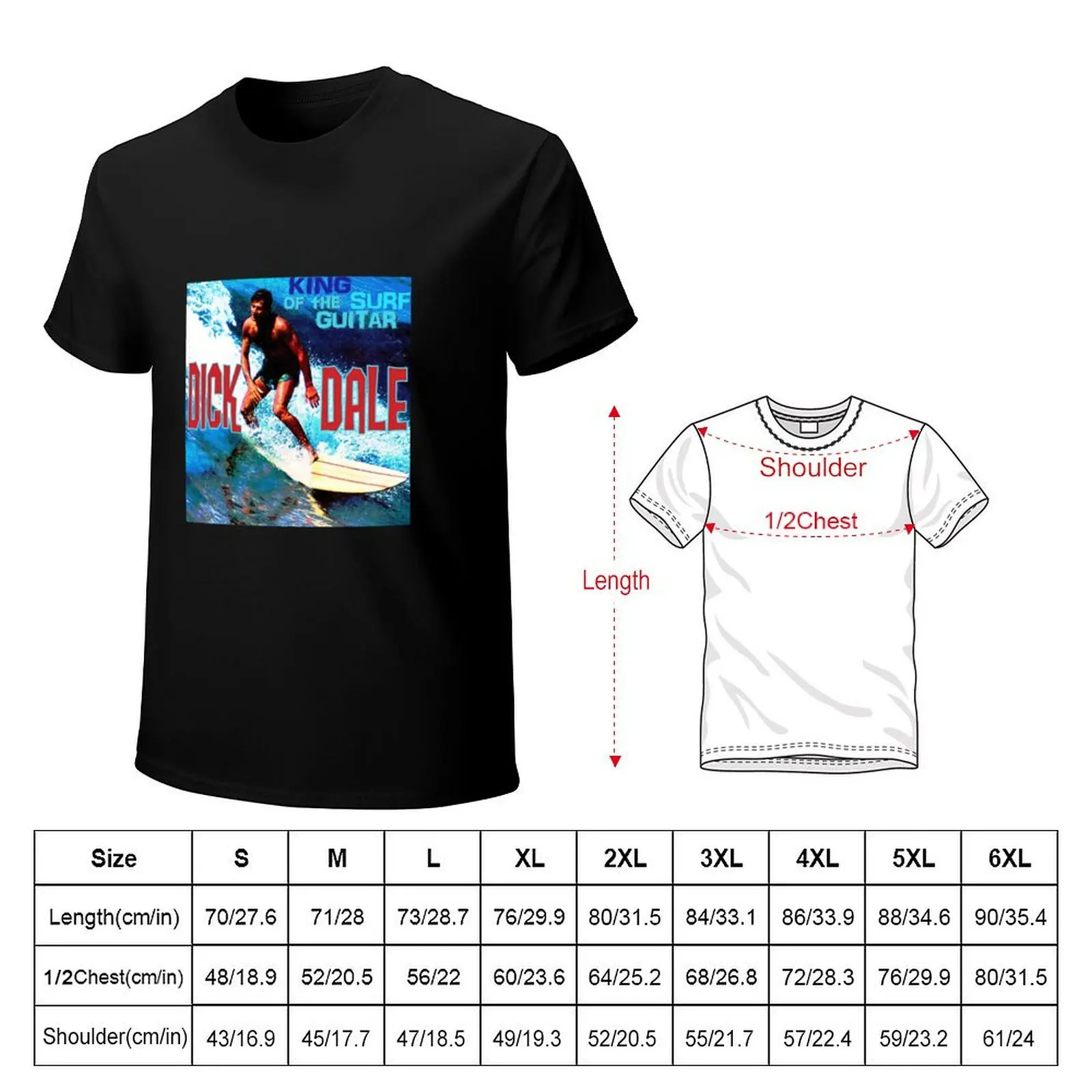 Nouvelles tendances dick dale 2022 T-Shirt Big and Tall Solid Color T-Shirt