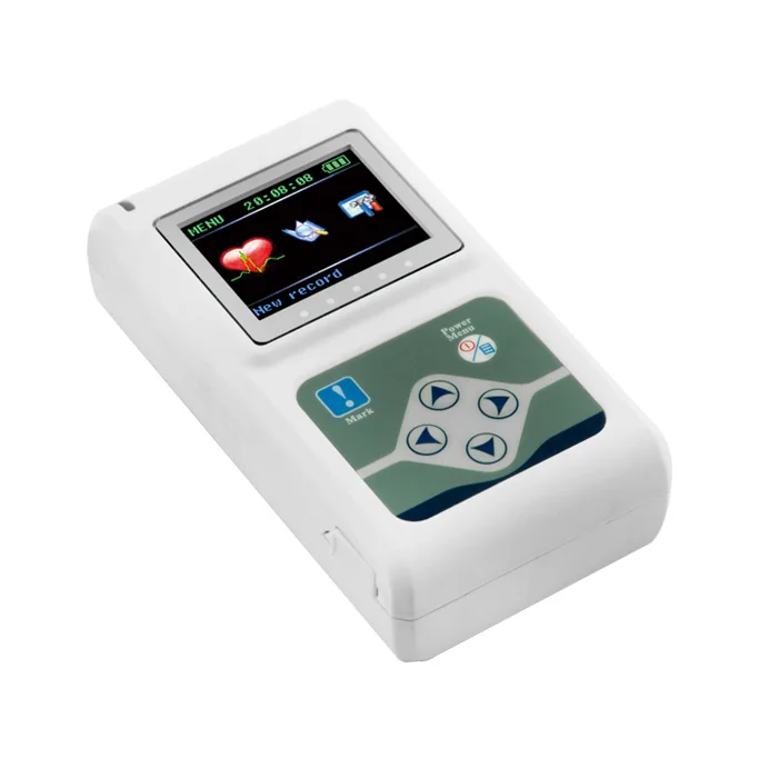 ECG 3 Channel Holter ECG System + PC Software 24 Hours Recorder Dynamic 3-lead ECG Systems