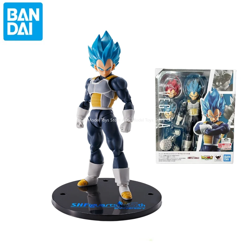 Bandai SHFiguarts DRAGON BALL Super Sayian God VEGETA 15th Anniversary Limited Edition Anime Action Figure Finished Model Toy