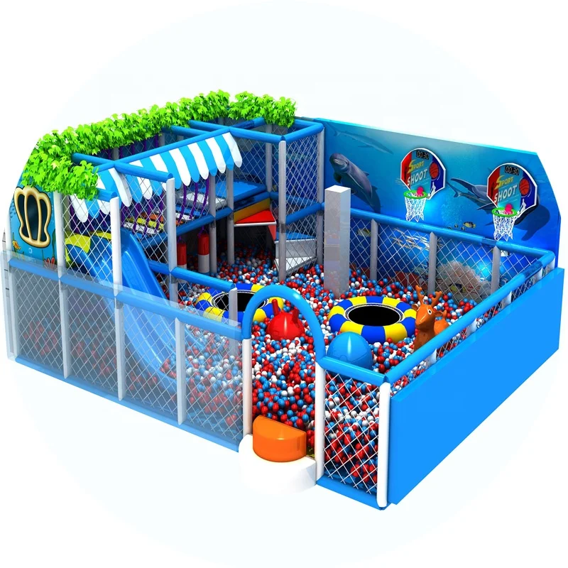 Certified Quality Indoor Playground with Climbing Structures Toddler-friendly Naughty Castle for Shopping Malls